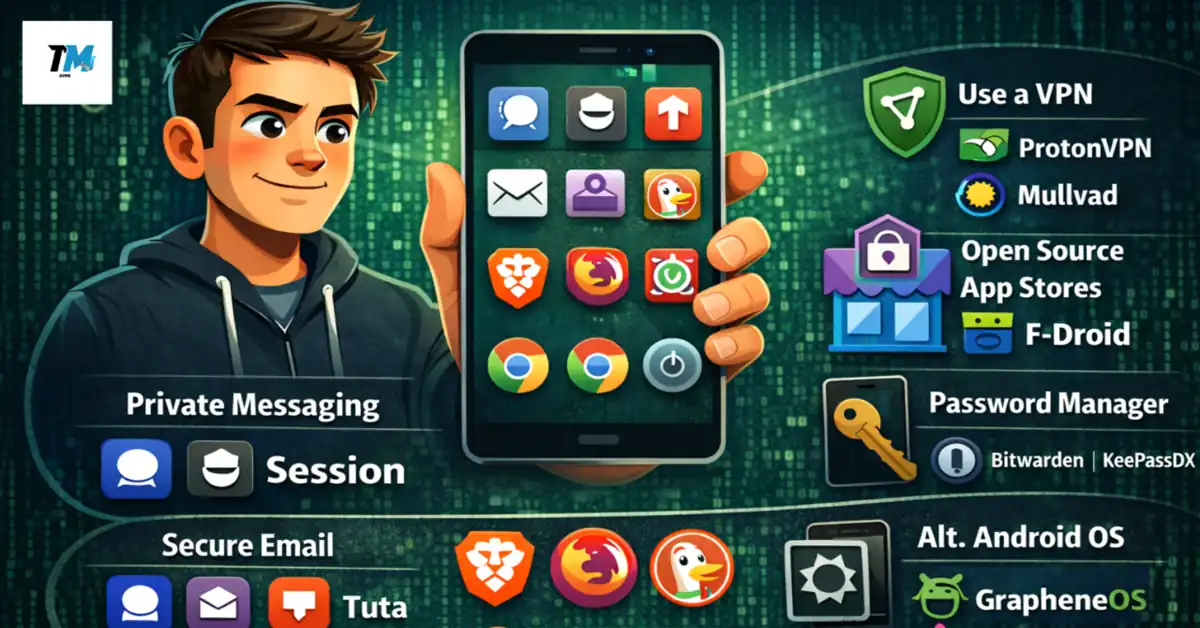 Privacy focused Android apps