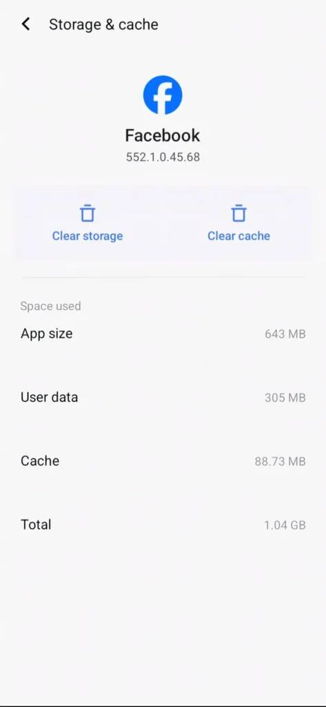 Clear App Cache