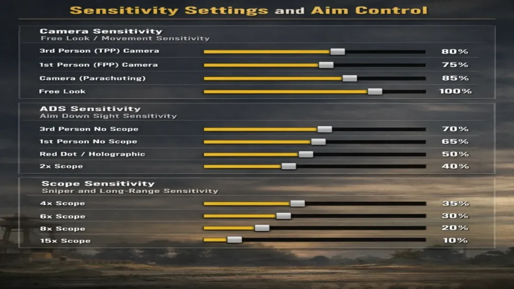 Sensitivity Settings and Aim Control
