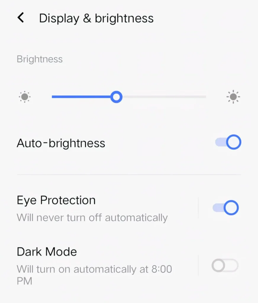 Adaptive Brightness
