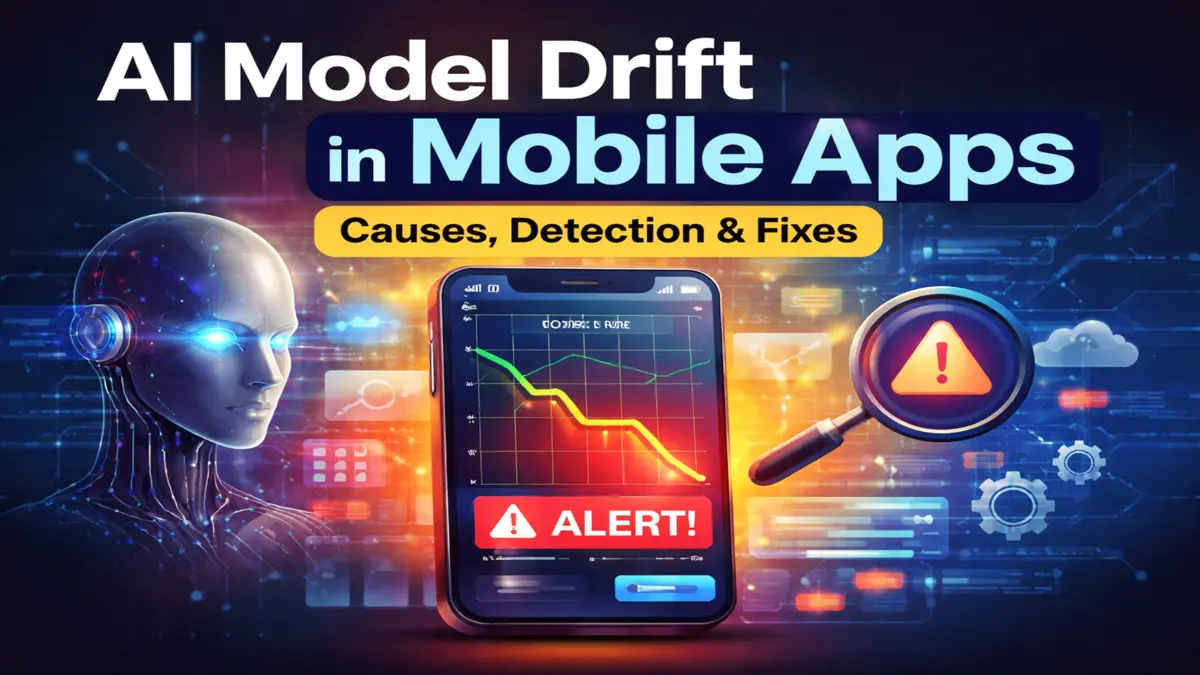 AI model drift in mobile apps