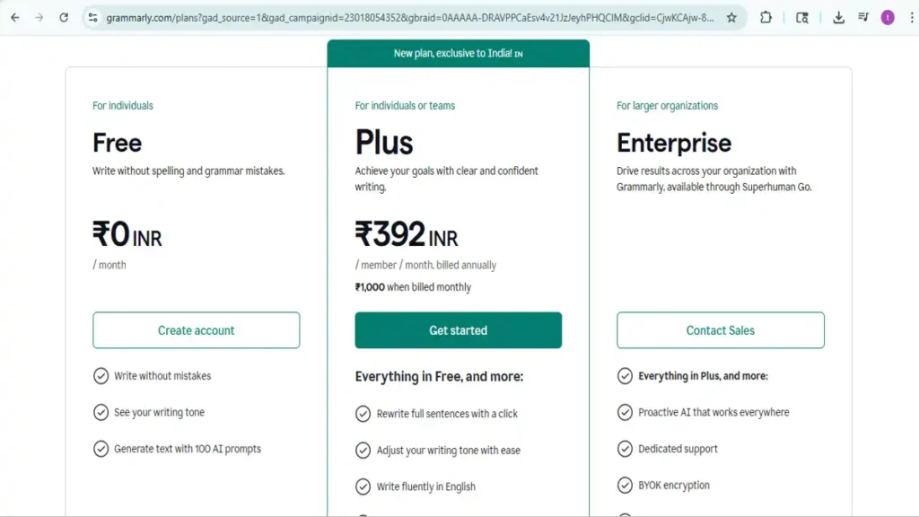Grammarly Free vs Premium