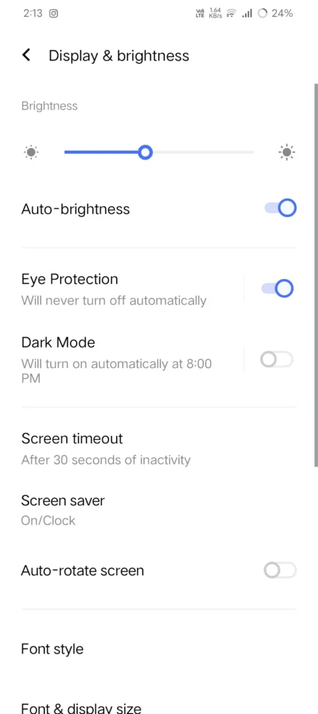 Adaptive brightness
