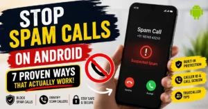 how to stop spam calls on Android