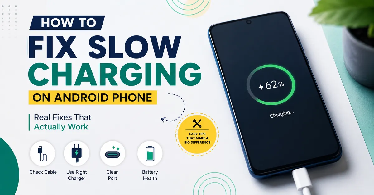 slow charging on android phone